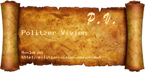 Politzer Vivien névjegykártya